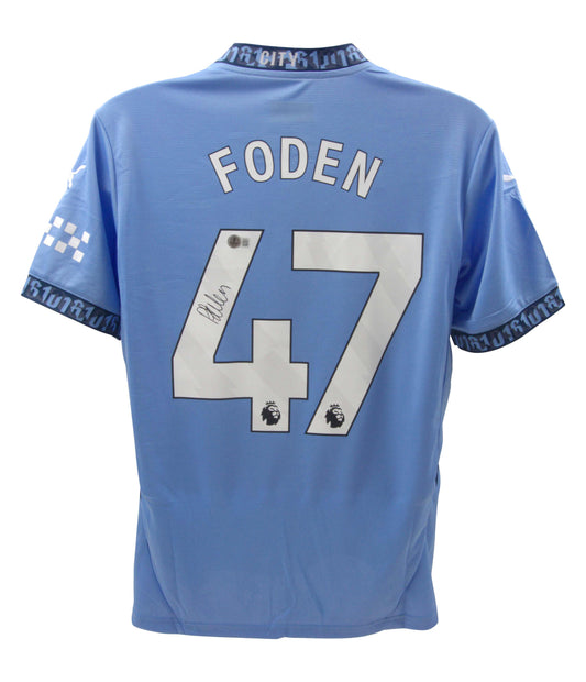 Phil Foden Signed (Beckett) Manchester City Puma Authentic Jersey