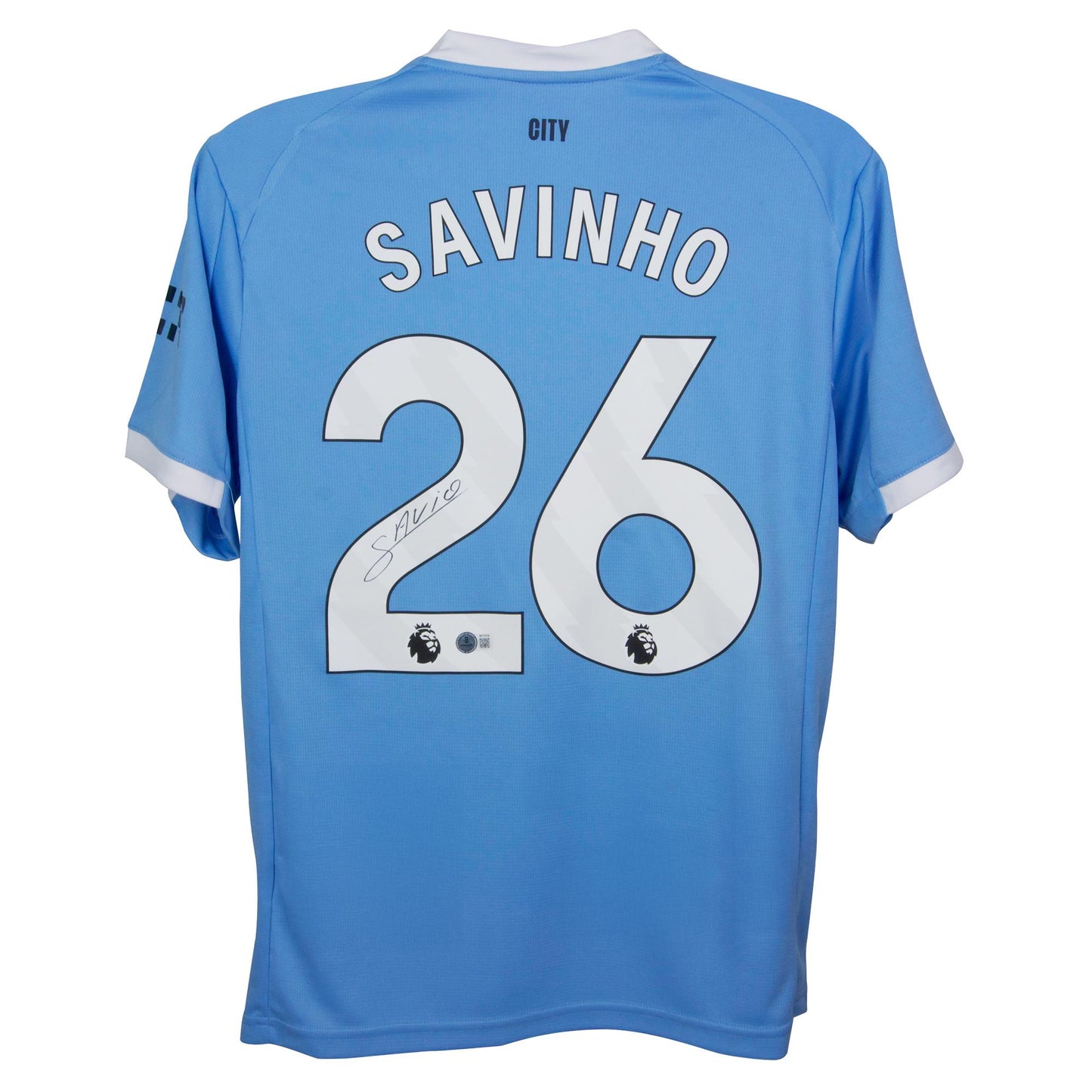 Savinho Signed (Beckett) Manchester City Puma Authentic Jersey