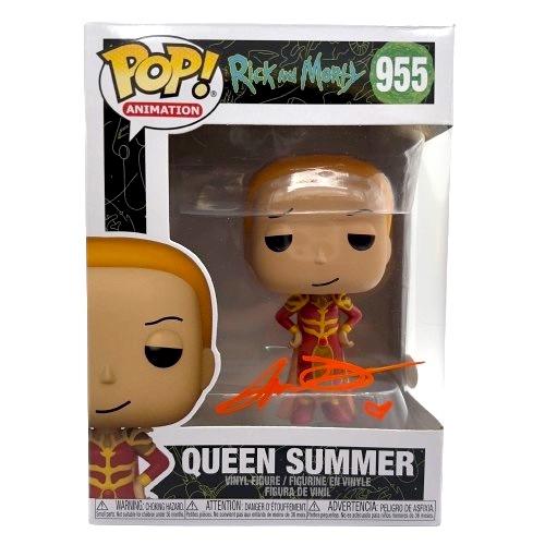 Spencer Grammer Signed (JSA) "Rick and Morty" #955 Queen Summer Funko POP! Vinyl Figure - JSA Witnessed