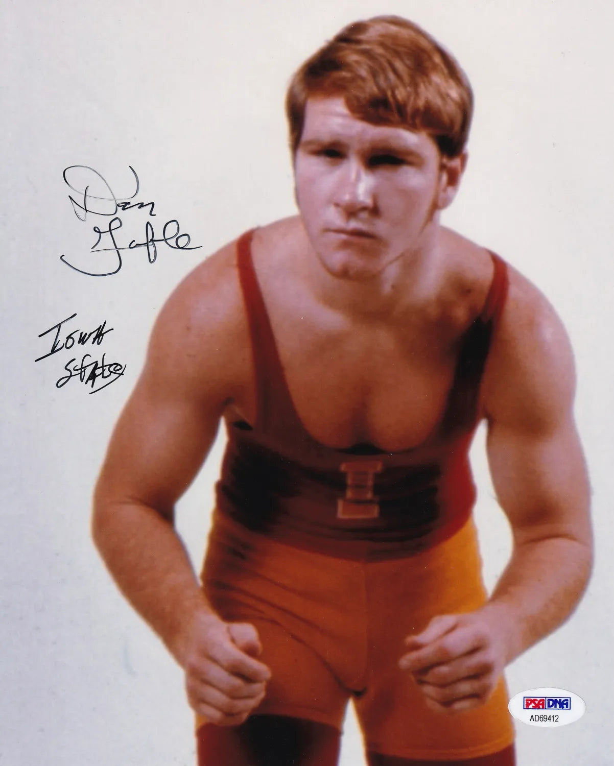 Dan Gable Signed Iowa State 8×10 Photo (PSA/DNA)