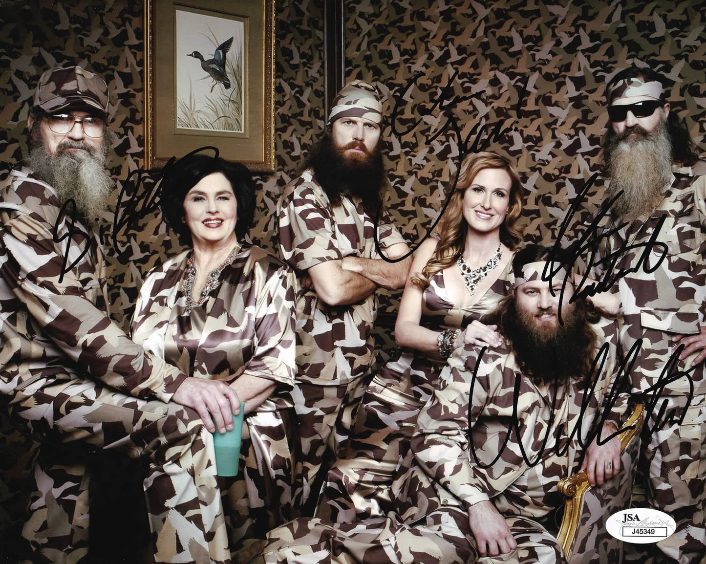 Willie Robertson, Si Robertson, Jep Robertson, and Phil Robertson Signed (JSA) Duck Dynasty 8×10 Photo