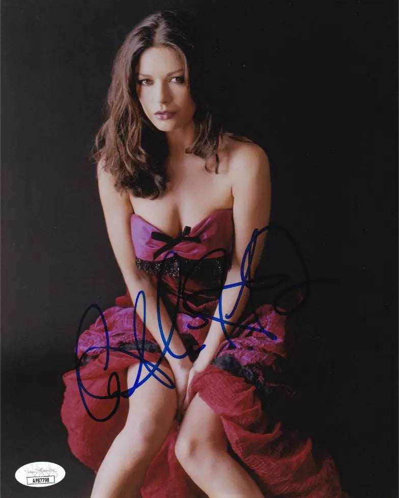 Catherine Zeta-Jones Signed 8×10 Photo (JSA COA)