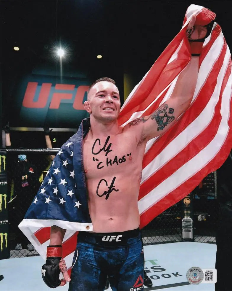 Colby Covington “Chaos” Signed UFC 8×10 Photo (Beckett Certified)