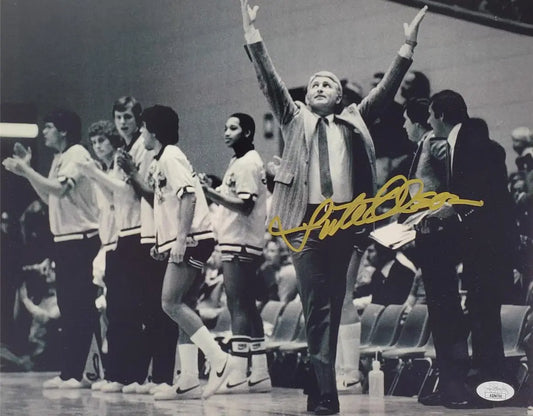 Lute Olson Signed Iowa Hawkeyes 11×14 Photo (JSA COA)