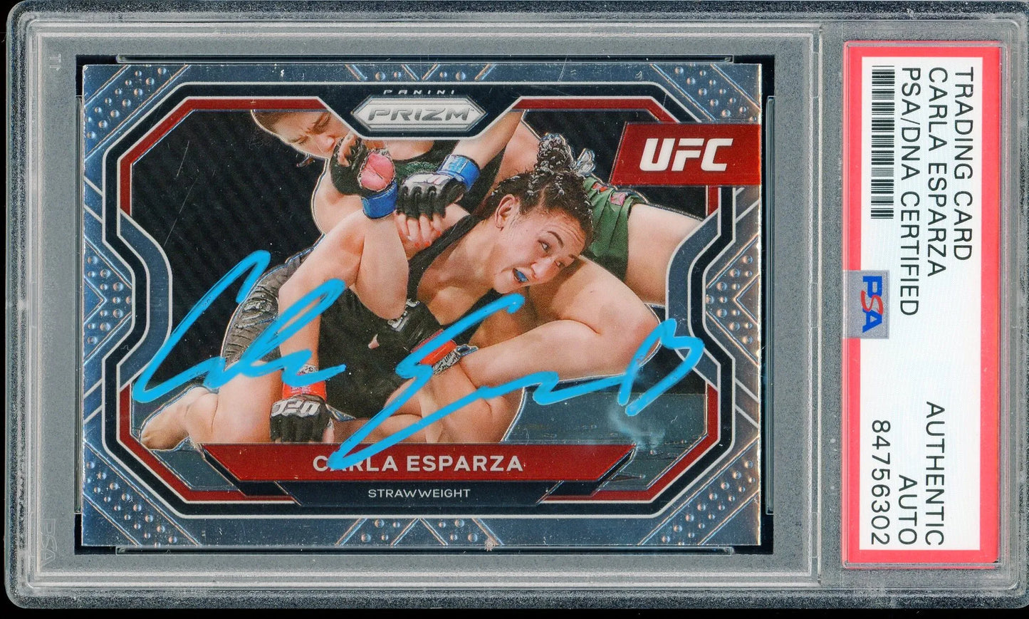 Carla Esparza Signed 2021 Panini Prizm UFC MMA Card #154 (PSA/DNA Encapsulated)