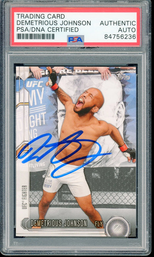 Demetrious Johnson Signed 2015 Topps #116 (PSA/DNA Encapsulated)