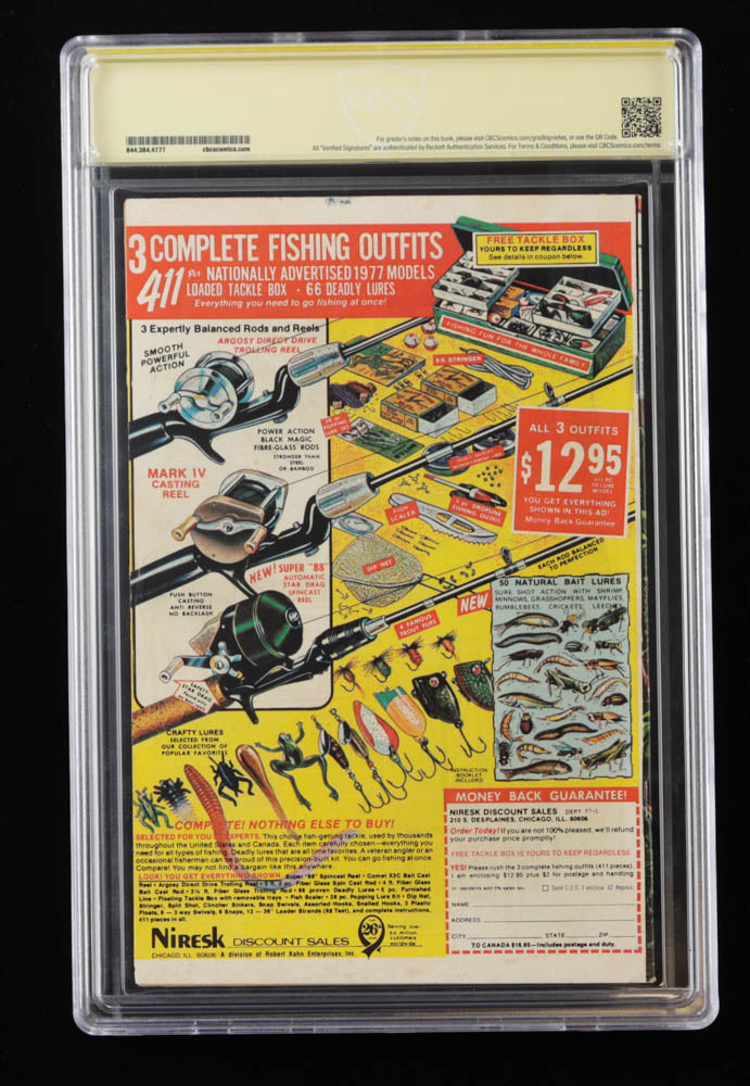 Dick Ayers Signed 1977 "Sgt. Fury And His Howling Commandos" Issue #140 Marvel Comic Book (CBCS & Beckett) Artist