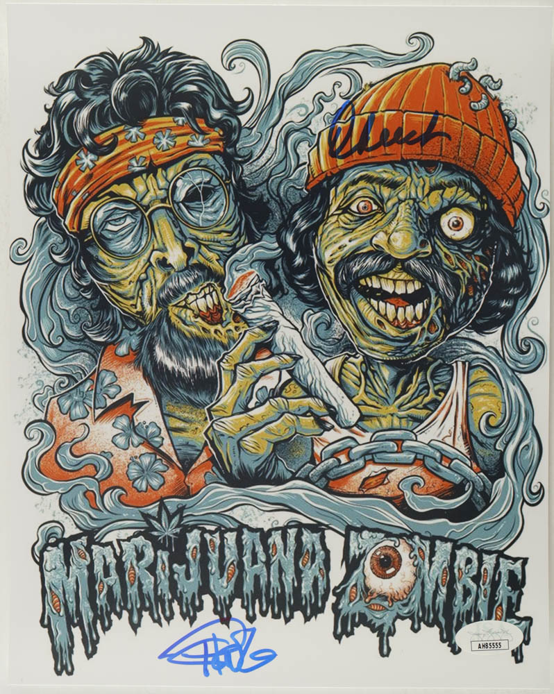 Cheech Marin & Tommy Chong Signed (JSA) "Marijuana Zombie" 8x10 Photo - Cheech & Chong