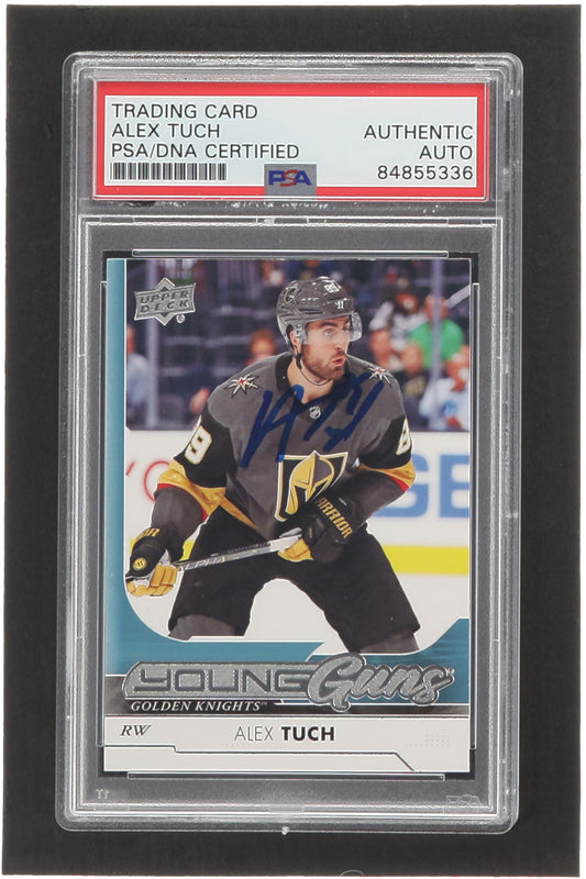 Alex Tuch Signed 2017-18 Upper Deck #249 YG RC (PSA) - Young Guns - Rookie Card
