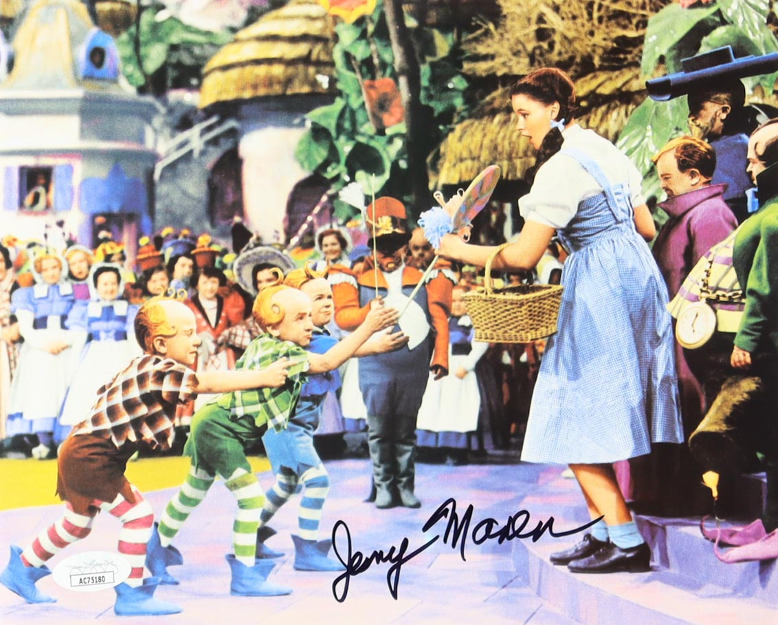 Jerry Maren Signed "The Wizard of Oz" 8x10 Photo (JSA) "Munchkin" Actor
