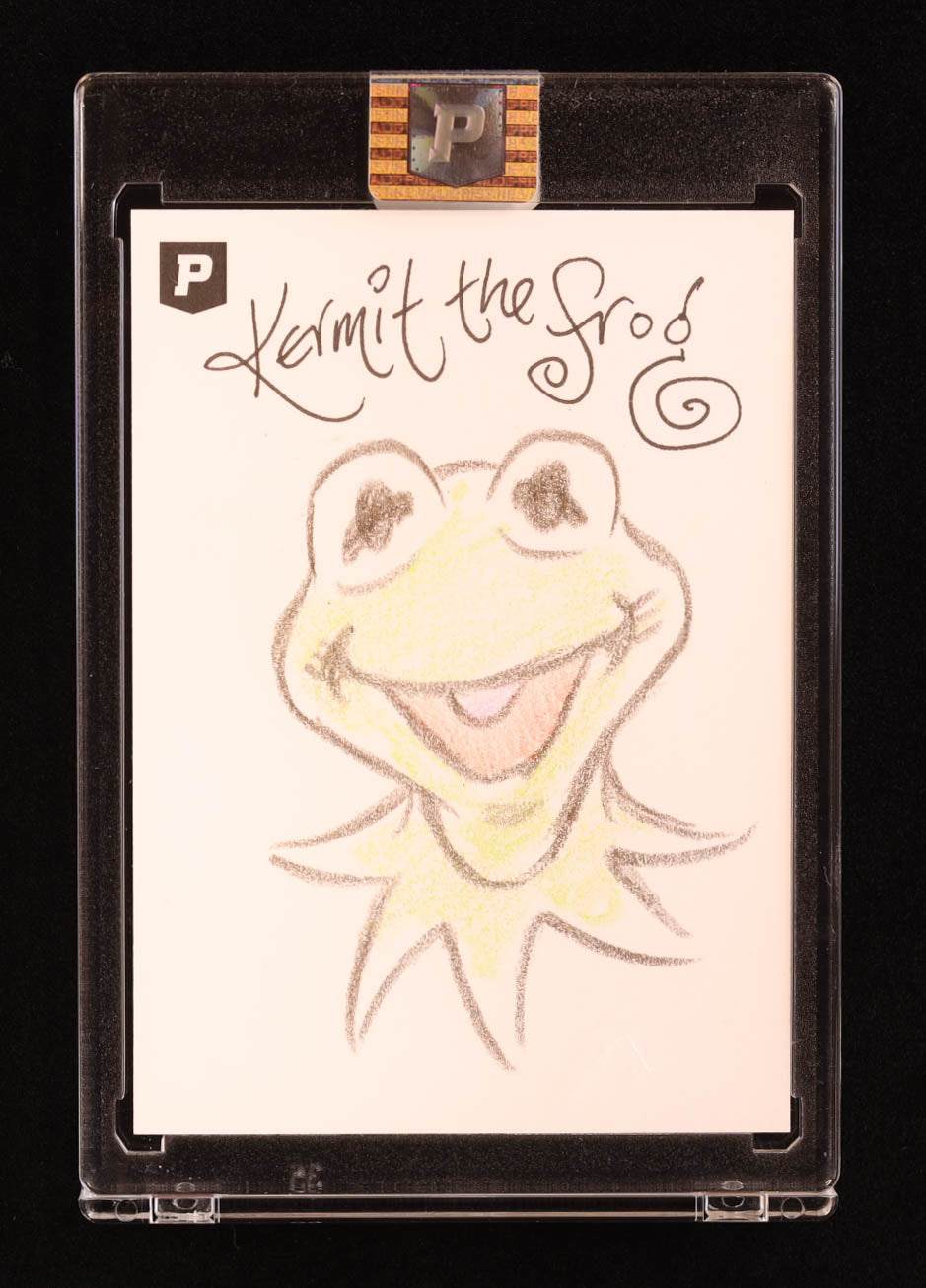 Kermit the Frog | The Muppets | Original Art Sketch Card by Guy Gilchrist (1/1 Original Art) World Renowned Illustrator | Jim Henson’s Cartoonist