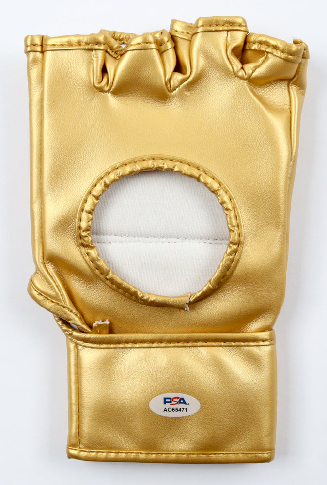 Chuck "The Iceman" Liddell Signed (PSA) Hall Of Fame Gold Glove inscribed "HOF '09"