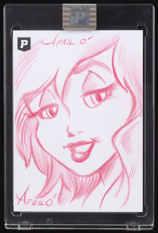 April O'Neil | Teenage Mutant Ninja Turtles | Original Art Sketch Card by Guy Gilchrist (1/1 Original Art) World Renowned Illustrator | Jim Henson’s cartoonist