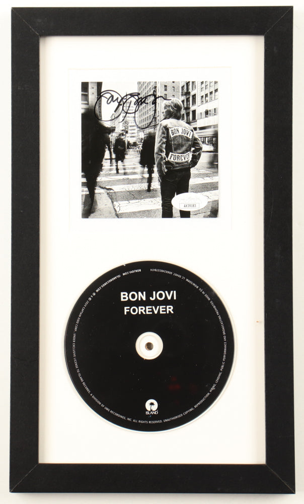 Jon Bon Jovi Signed (JSA) Custom Framed "Forever" CD Album Insert Display