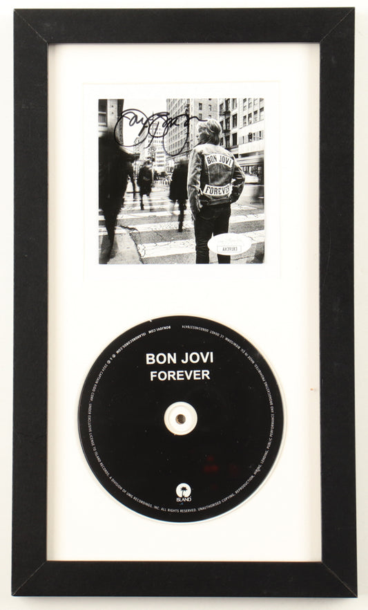 Jon Bon Jovi Signed (JSA) Custom Framed "Forever" CD Album Insert Display