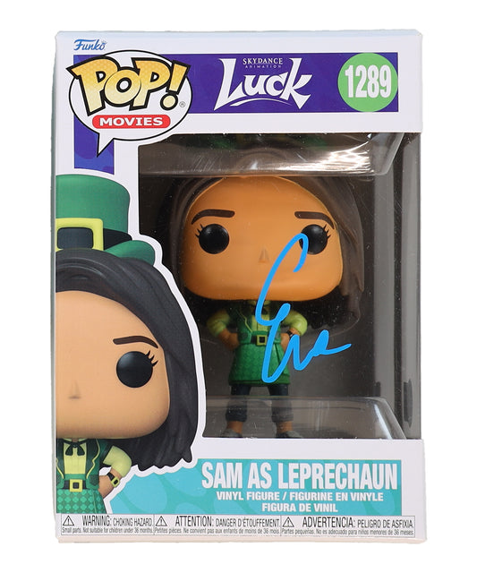 Eva Noblezada Signed (Beckett) "Luck" #1288 Sam as Leprechaun Funko Pop! Vinyl Figure - Sam Greenfield