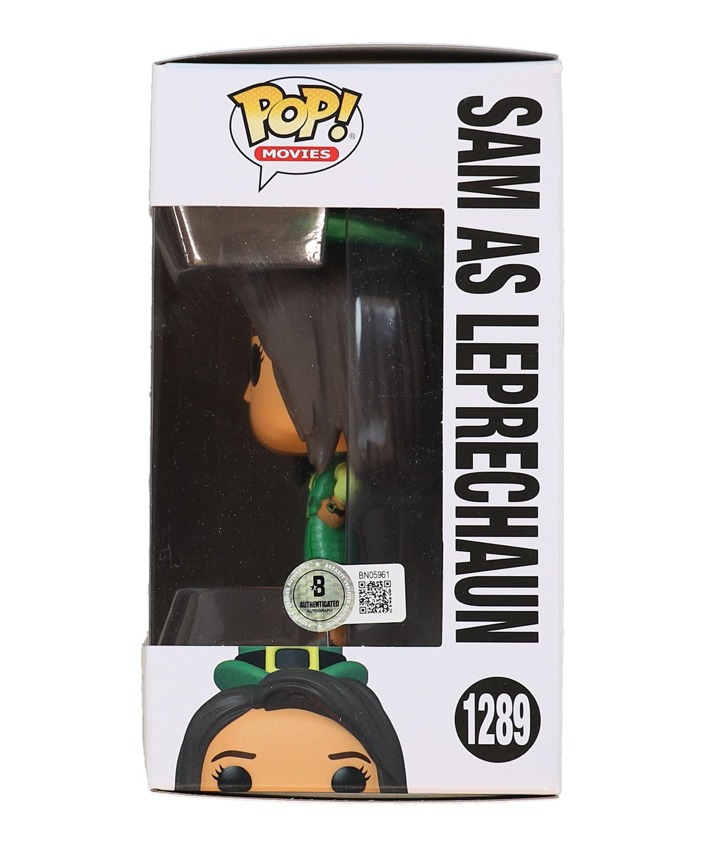 Eva Noblezada Signed (Beckett) "Luck" #1288 Sam as Leprechaun Funko Pop! Vinyl Figure - Sam Greenfield