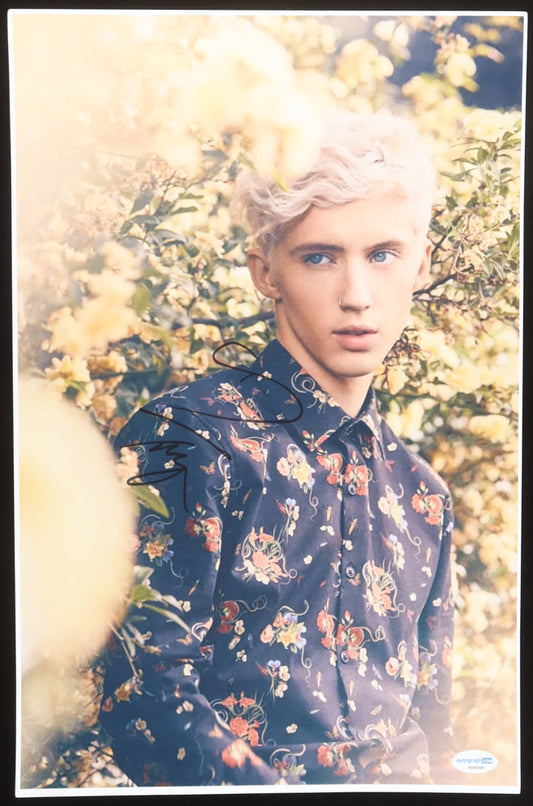 Troye Sivan Signed 11x17 Photo (ACOA) - Musician/ Actor