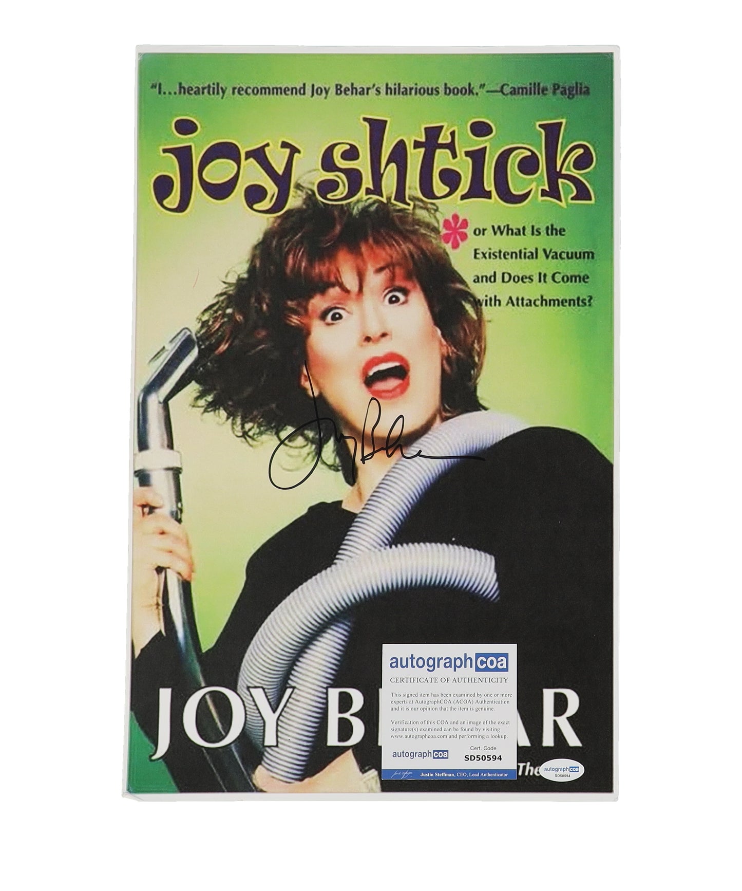 Joy Behar Signed "Joyshtick" 11x17 Photo (ACOA)