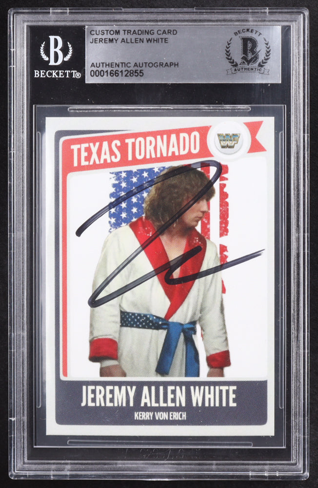 Jeremy Allen White Signed Custom "The Iron Claw" Trading Card (BGS) Kerry Von Erich