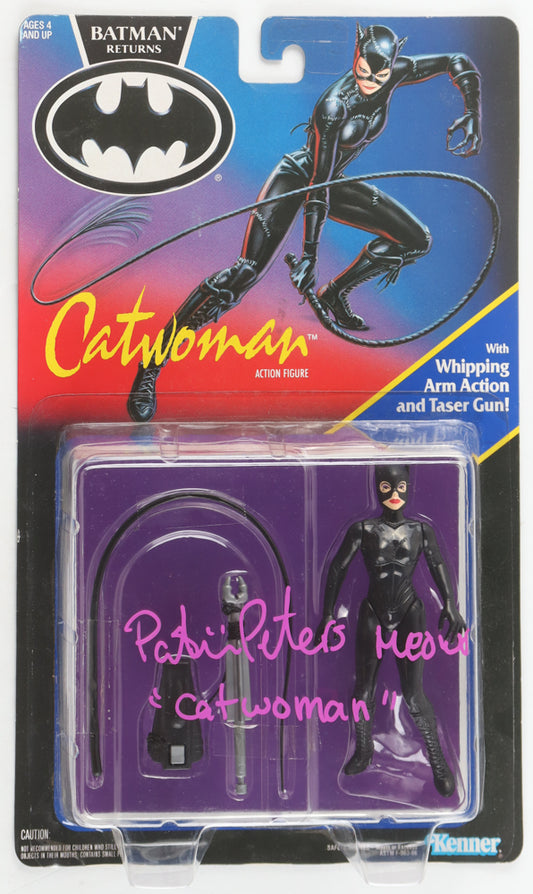 Patricia Peters Signed (JSA) 1991 Kenner "Batman Returns" Catwoman 5" Action Figure Inscribed "Catwoman" & "Meow" - Catwoman