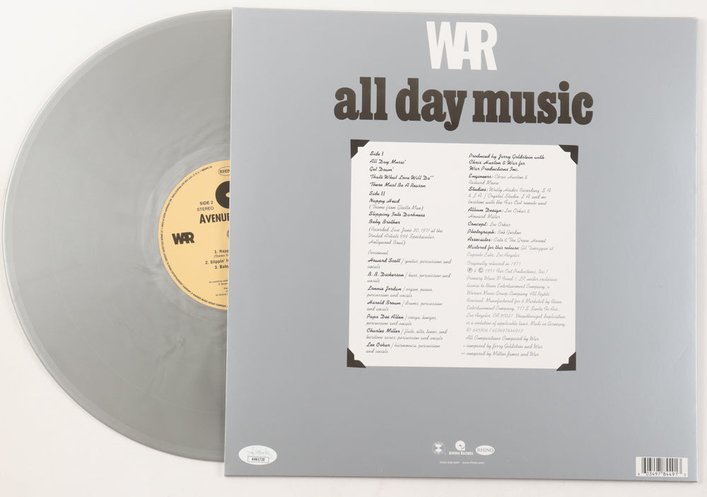 Lonnie Jordan Signed (JSA) "All Day Music" Vinyl Record Album - War