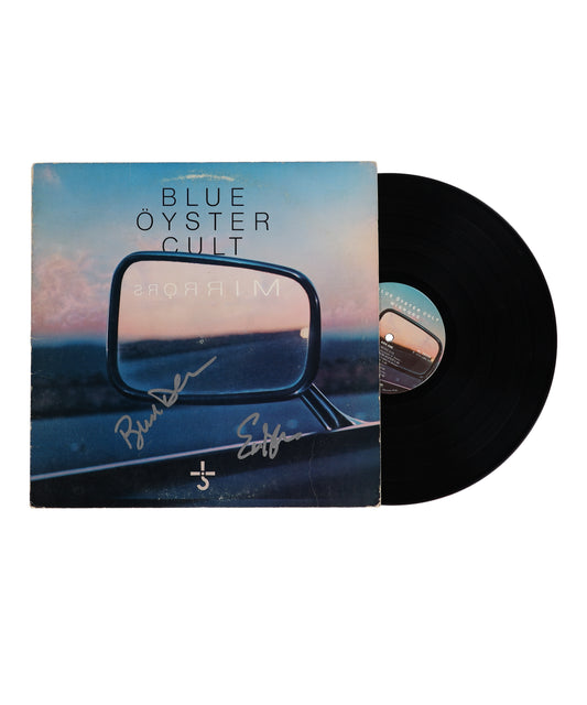 Eric Bloom & Buck Dharma Signed (JSA) "Mirrors" Vinyl Record Album - Blue Oyster Cult