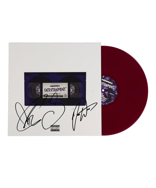 Awsten Knight, Geoff Wigington & Otto Wood Signed (JSA) "Entertainment" Vinyl Record Album - Waterparks