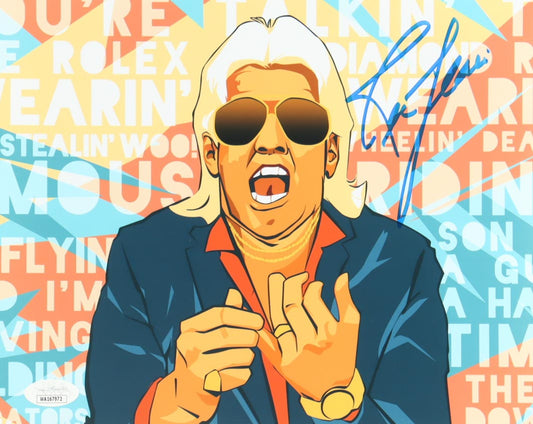 Ric Flair Signed WWE 8x10 Photo (JSA) JSA Witnessed