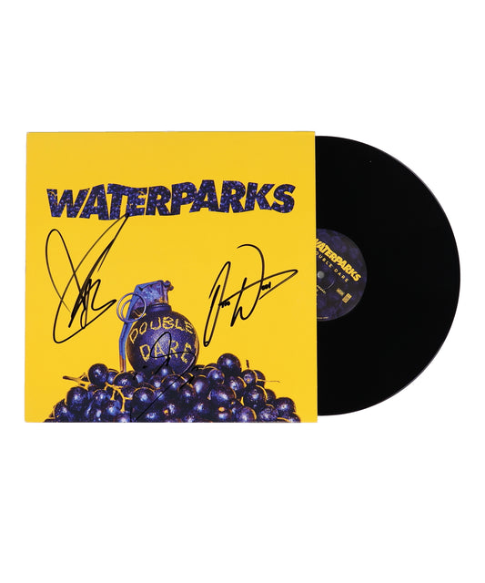 Waterparks "Double Dare" signed (JSA) Vinyl Record Album Band-Signed by Awsten Knight, Geoff Wiginton & Otto Wood