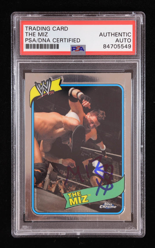 The Miz Signed 2008 Topps WWE Heritage Chrome #35 (PSA)