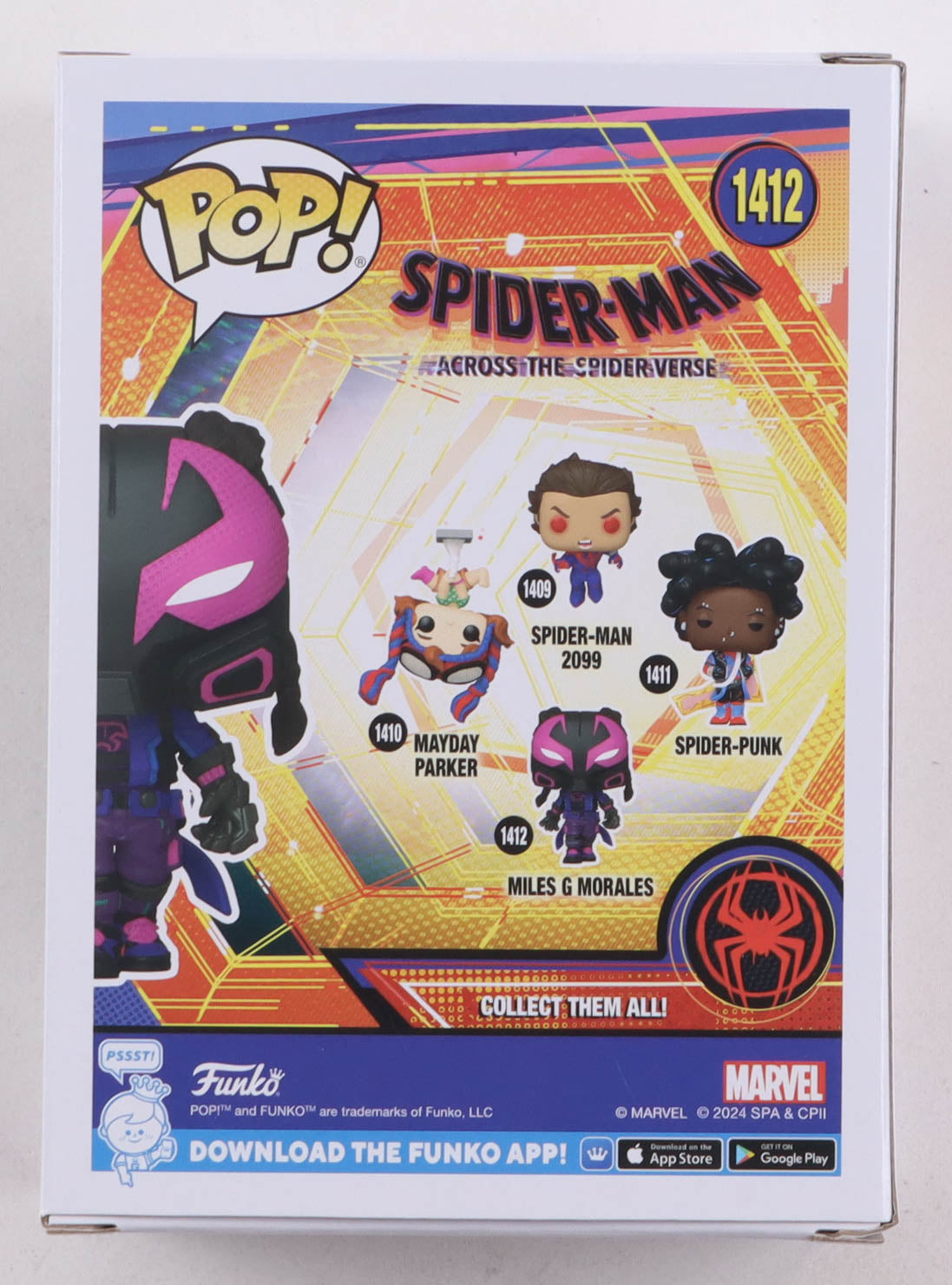 Jharrel Jerome Signed (ACOA) "Spider-Man: Across The Spider-Verse" #1412 Miles G Morales Funko Pop! Vinyl Figure - Miles G. Morales