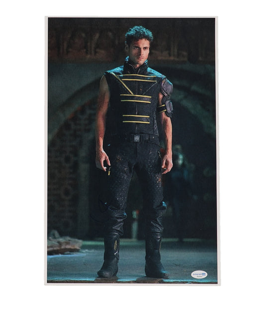 Adan Canto Signed (ACOA) "X-Men: Days of Future Past" 11x17 Photo - Sunspot