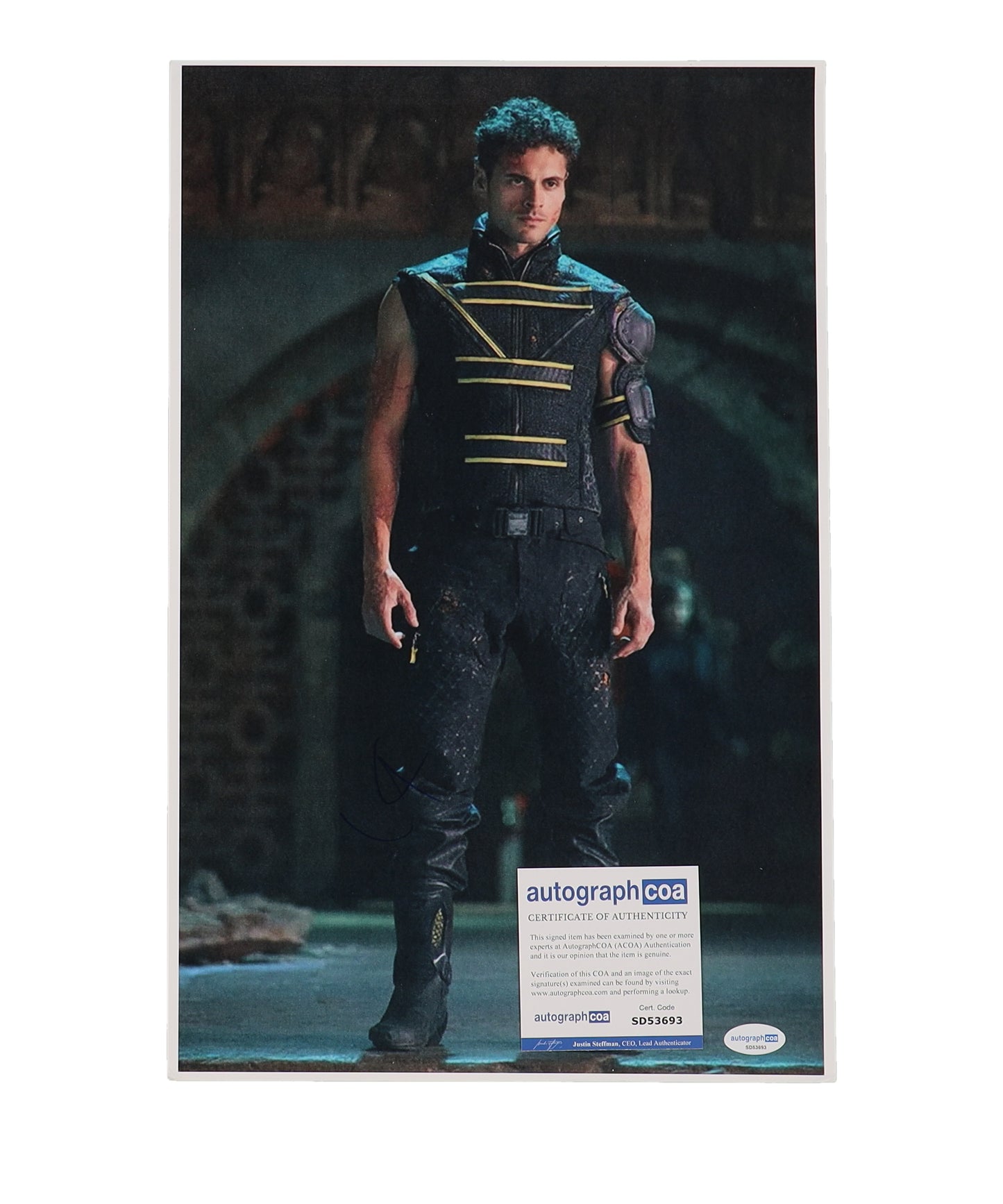 Adan Canto Signed (ACOA) "X-Men: Days of Future Past" 11x17 Photo - Sunspot