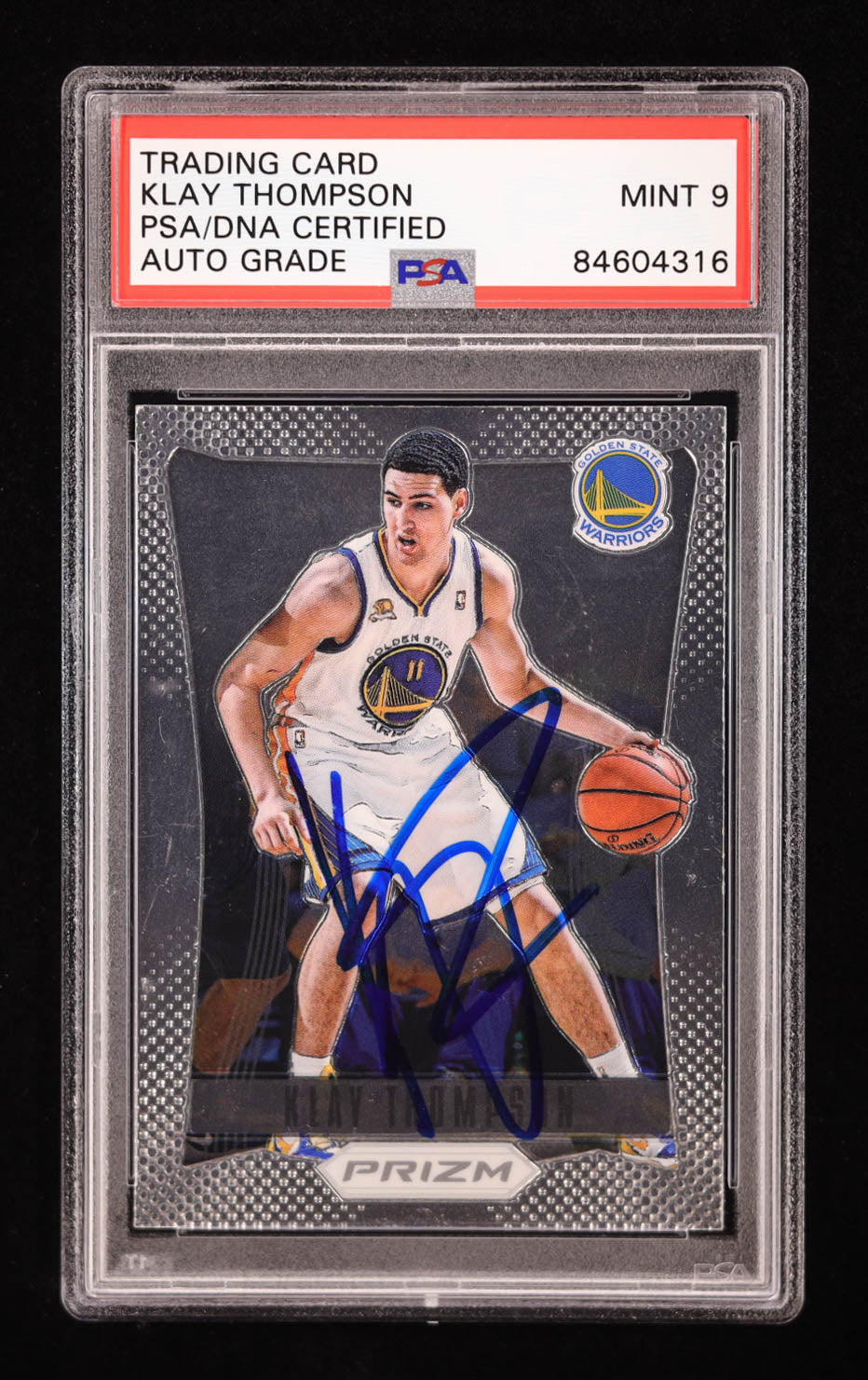 Klay Thompson Signed 2012-13 Panini Prizm #203 RC (PSA | Auto 9)  - Rookie Card