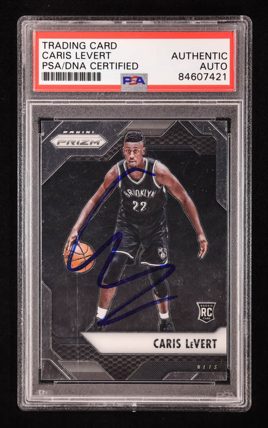 Caris Levert Signed 2016-17 Panini Prizm #165 RC (PSA) Rookie Card