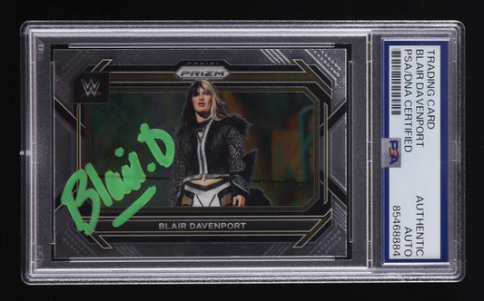 Blair Davenport Signed 2023 Panini Prizm WWE #38 (PSA)