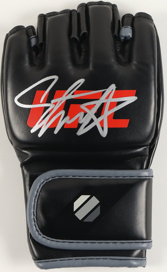 Israel Adesanya Signed UFC Glove (Beckett) Beckett Witnessed