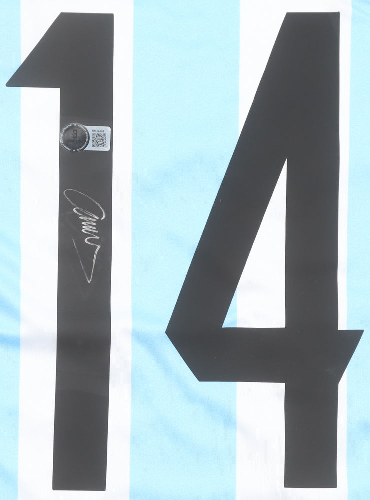 Javier Mascherano Signed Argentina Adidas Authentic Jersey (Beckett)