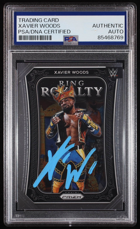 Xavier Woods Signed 2023 Panini Prizm WWE Ring Royalty #6 (PSA | Auto Grade PSA Authentic) Autograph Graded PSA Authentic