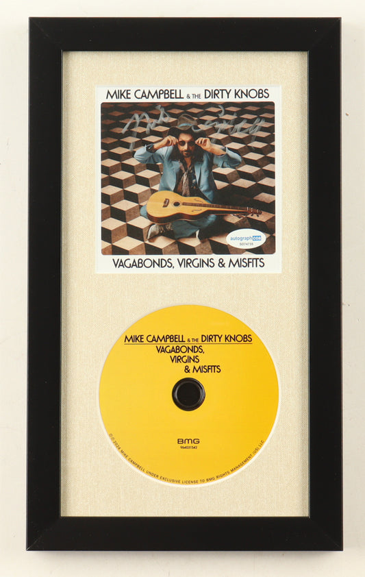 Mike Campbell Signed (ACOA) Custom Framed "Vagabonds, Virgins, & Misfits" CD Album Insert Display With Disc