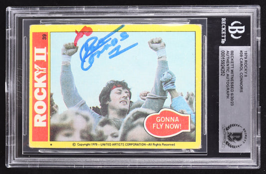 Carol Connors Signed 1979 Topps Rocky II #39 Gonna Fly Now (BGS) Beckett Witnessed | Co-writer of the "Rocky" Theme Song