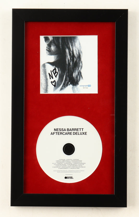 Nessa Barrett Signed (ACOA) "Aftercare Deluxe" Custom Framed CD Album Insert With CD