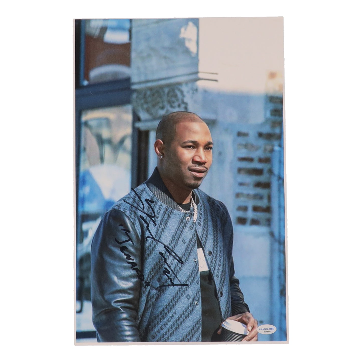 Kris D. Lofton Signed (ACOA) "Power Book IV: Force" 11x17 Photo Inscribed "Jenard" - Jenard Sampson