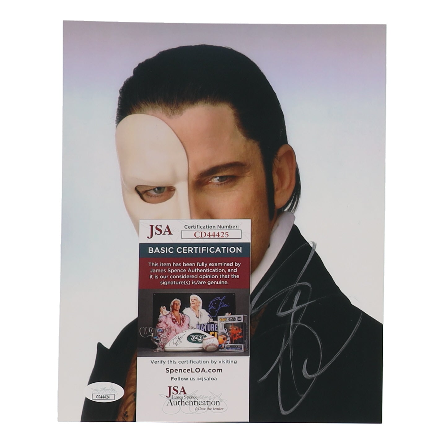 Gerard Butler Signed (JSA) "The Phantom of the Opera" 8x10 Photo - The Phantom