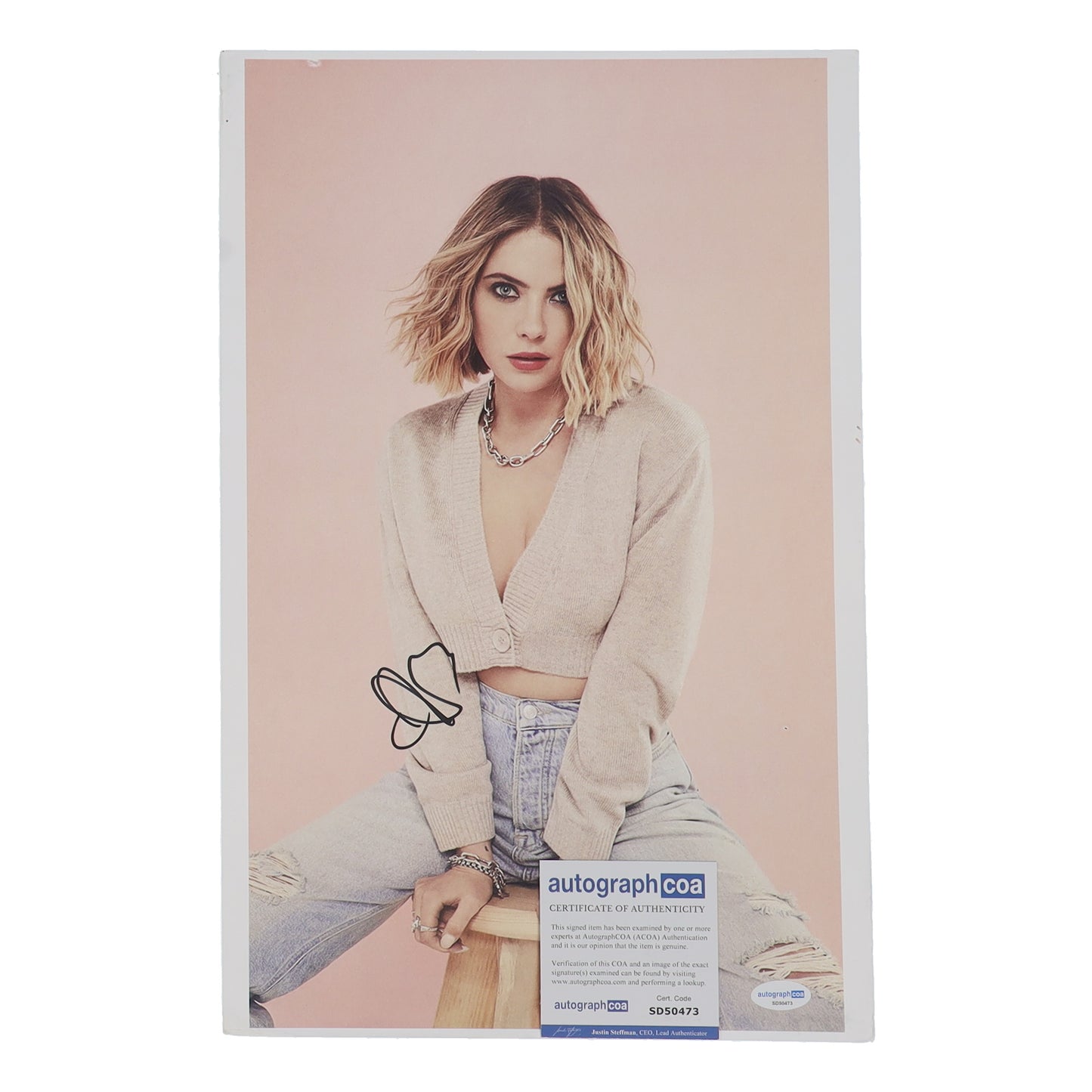 Ashley Benson Signed 11x17 Photo (ACOA)