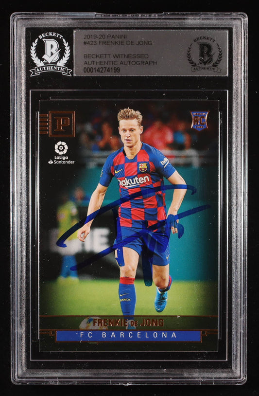 Frenkie de Jong Signed 2019-20 Panini #423 RC (BGS) Rookie Card | Beckett Witnessed