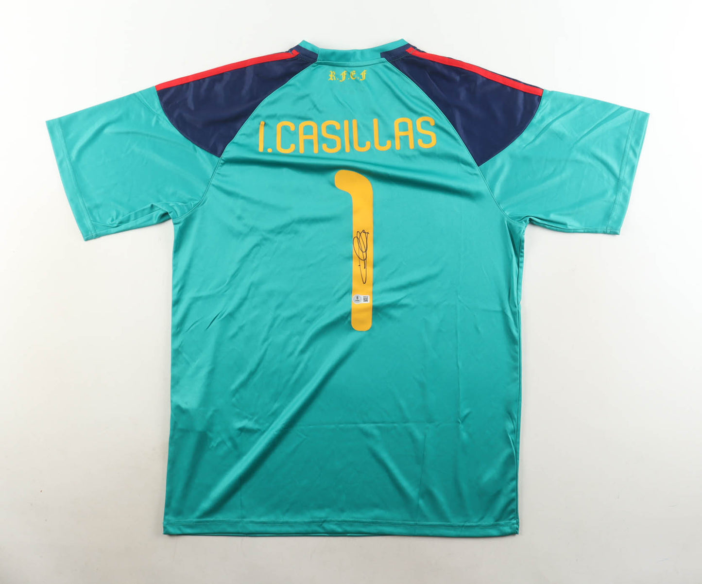 Iker Casillas Signed (Beckett) Real Madrid CF Adidas Authentic Jersey - Beckett Witnessed