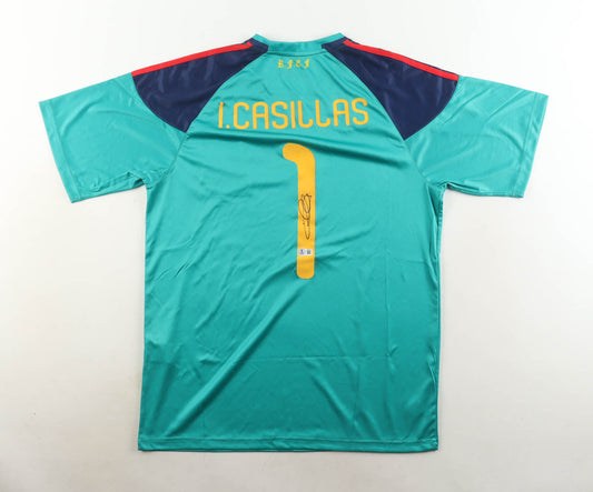 Iker Casillas Signed (Beckett) Real Madrid CF Adidas Authentic Jersey - Beckett Witnessed