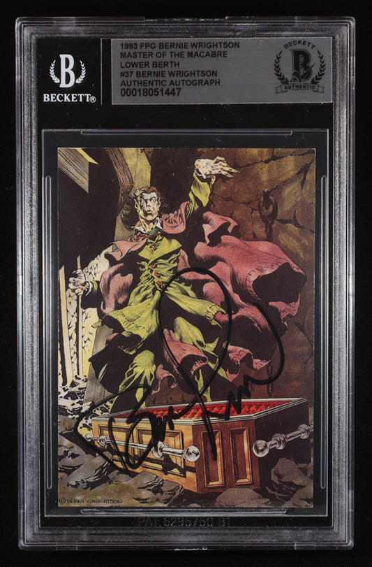Bernie Wrightson Signed 1993 FPG Bernie Wrightson: Master of the Macabre Lower Berth #37 (BGS)